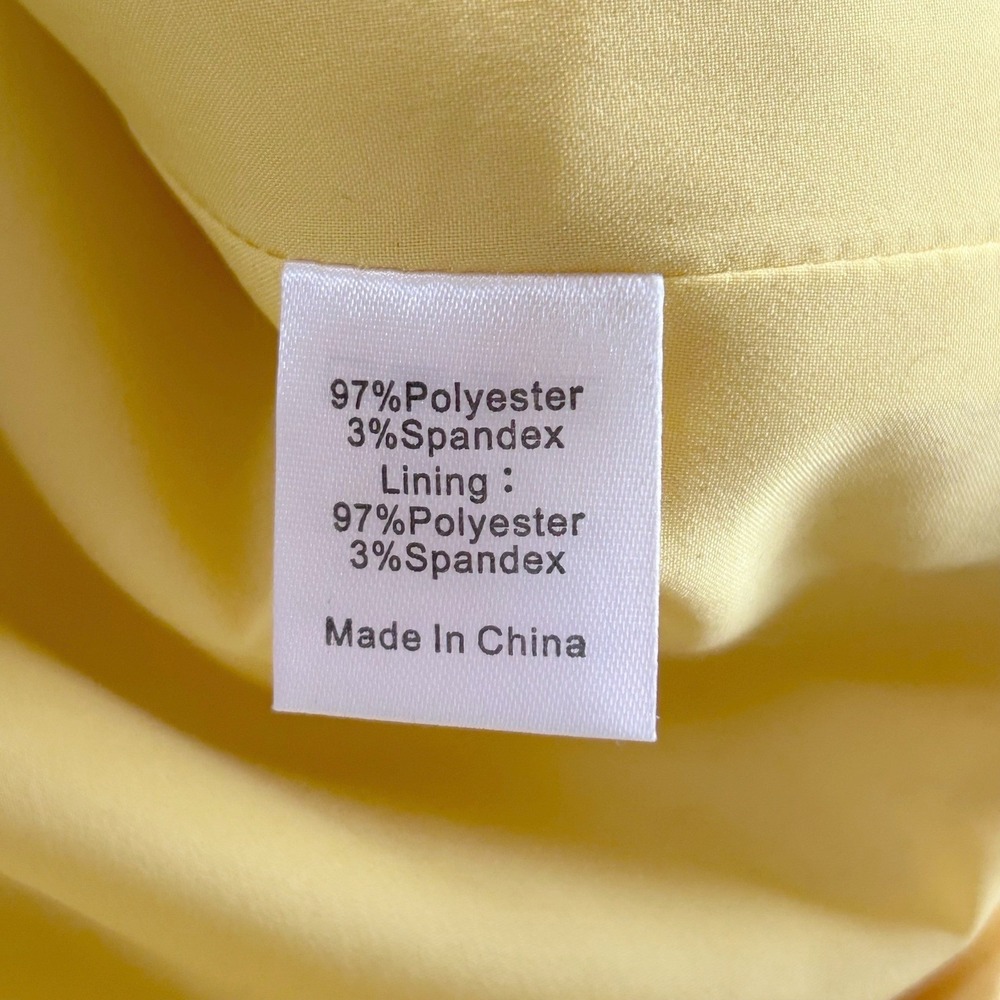 Womens Tuckernuck Canary‎ Mod Camelot Shift Dress L Aspen Yellow Lattice Trim  L - Picture 3 of 11
